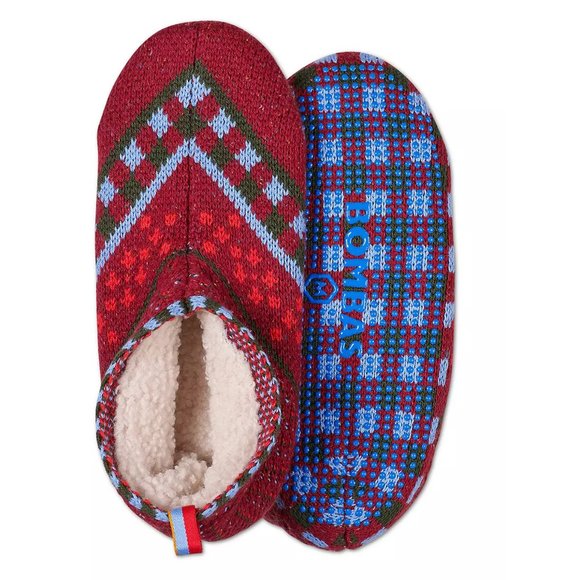 Bombas Shoes Bombas Womens Gripper Slipper Maroon Size S 785 Half